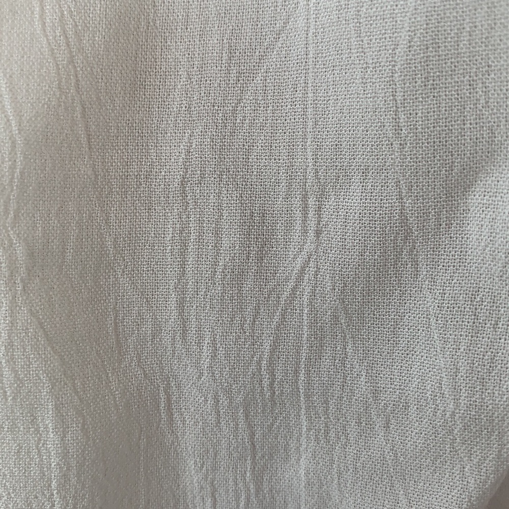 ❌DONATED❌Off White Long Bell Sleeve Oversized V-neck Tie Top - Picture 14 of 17